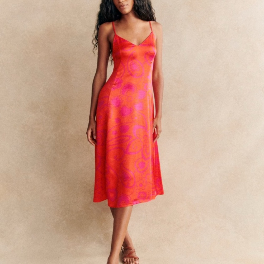 NWOT Sezane Marguerita dress in Verone print size 36